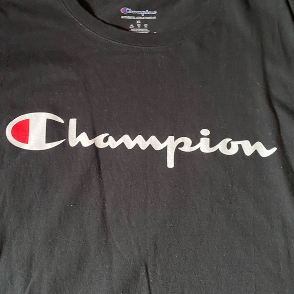 Men’s Champion Tshirt Black size XL very good condition - Picture 2 of 6